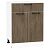 Шкаф нижний с 2-мя дверцами и ящиком Флэт Brown Casella Oak 2S/Белый 816*600*478
