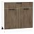 Шкаф нижний с 2-мя дверцами и ящиком Флэт Brown Casella Oak 2S/Белый 816*800*478
