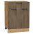 Шкаф нижний с 2-мя дверцами и ящиком Флэт Brown Casella Oak 2S/Дуб Вотан 816*600*478