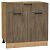Шкаф нижний с 2-мя дверцами и ящиком Флэт Brown Casella Oak 2S/Дуб Вотан 816*800*478