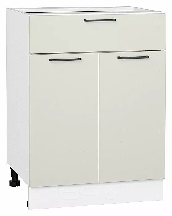 Шкаф нижний с 2-мя дверцами и ящиком Флэт Cashmere In 2S/Белый 816*600*478