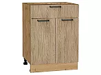 Шкаф нижний с 2-мя дверцами и ящиком Флэт Natural Casella Oak 2S/Дуб Вотан 816*600*478