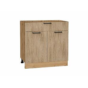 Шкаф нижний с 2-мя дверцами и ящиком Флэт Natural Casella Oak 2S/Дуб Вотан 816*800*478