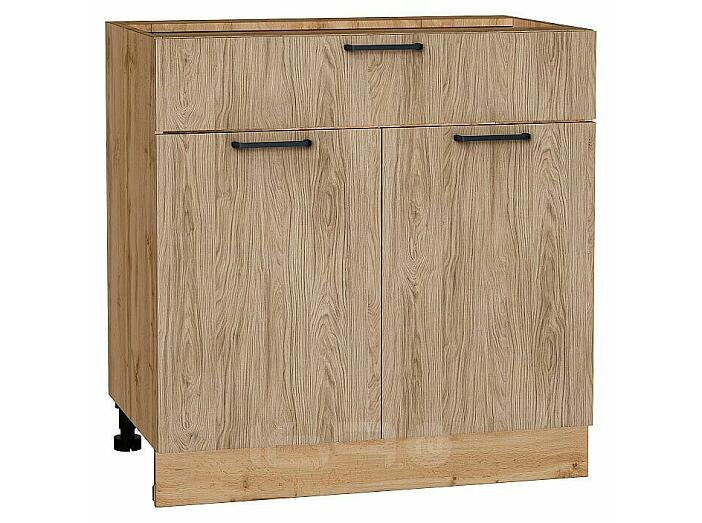 Шкаф нижний с 2-мя дверцами и ящиком Флэт Natural Casella Oak 2S/Дуб Вотан 816*800*478