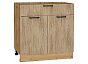 Шкаф нижний с 2-мя дверцами и ящиком Флэт Natural Casella Oak 2S/Дуб Вотан 816*800*478