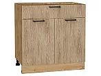 Шкаф нижний с 2-мя дверцами и ящиком Флэт Natural Casella Oak 2S/Дуб Вотан 816*800*478