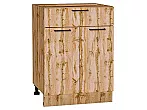 Шкаф нижний с 2-мя дверцами и ящиком Флэт Wotan Oak 2S/Дуб Вотан 816*600*478