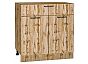 Шкаф нижний с 2-мя дверцами и ящиком Флэт Wotan Oak 2S/Дуб Вотан 816*800*478