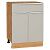 Шкаф нижний с 2-мя дверцами и ящиком Фьюжн Clay Silk/Дуб Вотан 816*600*480