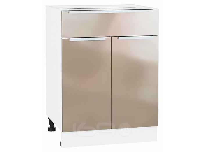 Шкаф нижний с 2-мя дверцами и ящиком Фьюжн Gallant Белый 816*600*480