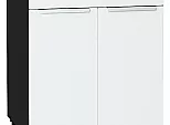 Шкаф нижний с 2-мя дверцами и ящиком Фьюжн Silky White Graphite 816*600*480