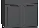Шкаф нижний с 2-мя дверцами и ящиком Глетчер Маренго Силк Graphite 816*800*478