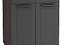 Шкаф нижний с 2-мя дверцами и ящиком Глетчер Маренго Силк Graphite 816*600*478