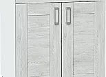 Шкаф нижний с 2-мя дверцами и ящиком Лофт Nordic Oak/Белый 816*600*480