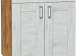 Шкаф нижний с 2-мя дверцами и ящиком Лофт Nordic Oak/Дуб Вотан 816*600*480