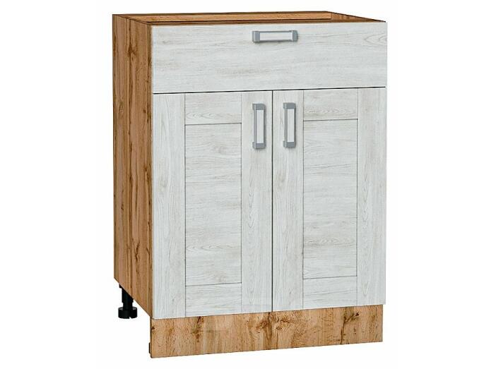 Шкаф нижний с 2-мя дверцами и ящиком Лофт Nordic Oak/Дуб Вотан 816*600*480