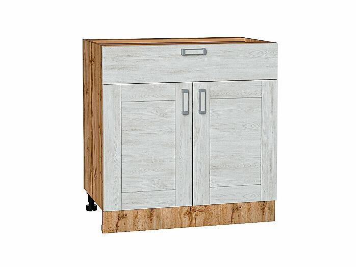 Шкаф нижний с 2-мя дверцами и ящиком Лофт Nordic Oak/Дуб Вотан 816*800*480