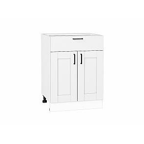 Шкаф нижний с 2-мя дверцами и ящиком Лофт Super White Белый 816*600*480