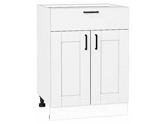 Шкаф нижний с 2-мя дверцами и ящиком Лофт Super White Белый 816*600*480