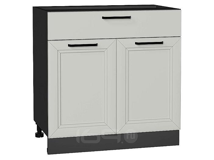 Шкаф нижний с 2-мя дверцами и ящиком Нео Grey Silk/Graphite 816*800*480