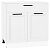 Шкаф нижний с 2-мя дверцами и ящиком Нео White Silk/Белый 816*800*480