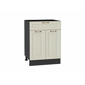 Шкаф нижний с 2-мя дверцами и ящиком Ницца Агат/Graphite 816*600*478