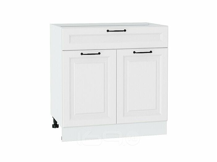 Шкаф нижний с 2-мя дверцами и ящиком Ницца Blanco/Белый 816*800*478