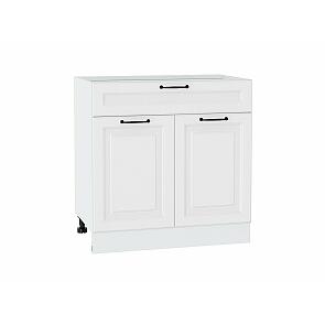Шкаф нижний с 2-мя дверцами и ящиком Ницца Blanco/Белый 816*800*478
