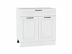 Шкаф нижний с 2-мя дверцами и ящиком Ницца Blanco/Белый 816*800*478
