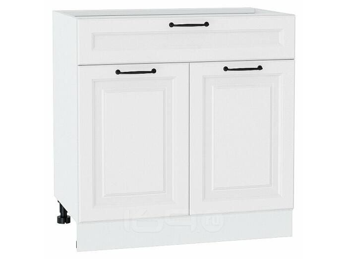 Шкаф нижний с 2-мя дверцами и ящиком Ницца Blanco/Белый 816*800*478