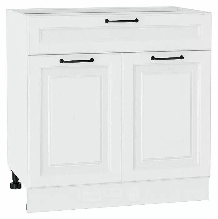 Шкаф нижний с 2-мя дверцами и ящиком Ницца Blanco/Белый 816*800*478