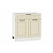 Шкаф нижний с 2-мя дверцами и ящиком Ницца Дуб крем/Белый 816*800*478
