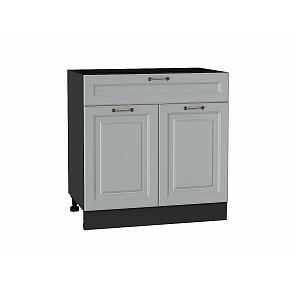 Шкаф нижний с 2-мя дверцами и ящиком Ницца Графит/Graphite 816*800*478