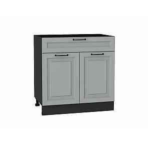 Шкаф нижний с 2-мя дверцами и ящиком Ницца Magnum/Graphite 816*800*478