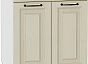 Шкаф нижний с 2-мя дверцами и ящиком Ницца Н 601М Дуб крем-Белый