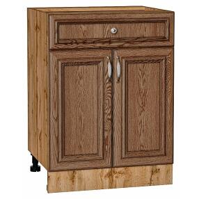 Шкаф нижний с 2-мя дверцами и ящиком Шале Brown Dreamline Дуб Вотан 816*600*480