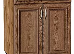 Шкаф нижний с 2-мя дверцами и ящиком Шале Brown Dreamline Дуб Вотан 816*600*480