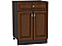Шкаф нижний с 2-мя дверцами и ящиком Шале Н 601М Brown Oak-Венге