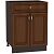 Шкаф нижний с 2-мя дверцами и ящиком Шале Н 601М Brown Oak-Венге