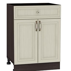 Шкаф нижний с 2-мя дверцами и ящиком Шале Н 601М Veneziano-Венге