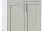 Шкаф нижний с 2-мя дверцами и ящиком Сканди Cappuccino Softwood Белый 816*600*480