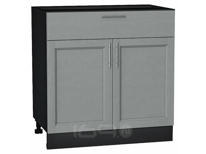 Шкаф нижний с 2-мя дверцами и ящиком Сканди Grey Softwood Graphite 816*800*480