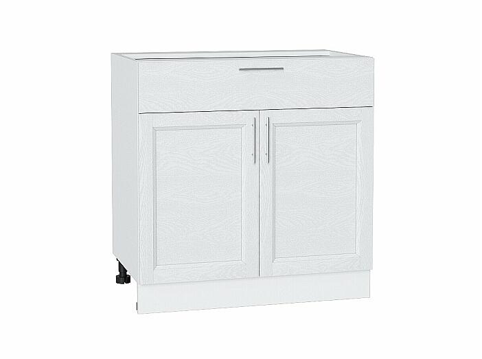 Шкаф нижний с 2-мя дверцами и ящиком Сканди White Softwood Белый