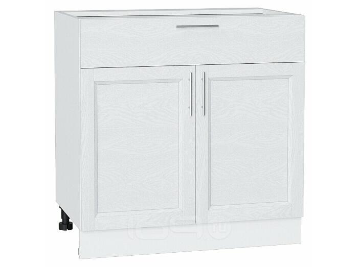 Шкаф нижний с 2-мя дверцами и ящиком Сканди White Softwood/Белый 816*800*480
