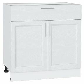 Шкаф нижний с 2-мя дверцами и ящиком Сканди White Softwood/Белый 816*800*480