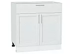Шкаф нижний с 2-мя дверцами и ящиком Сканди White Softwood/Белый 816*800*480