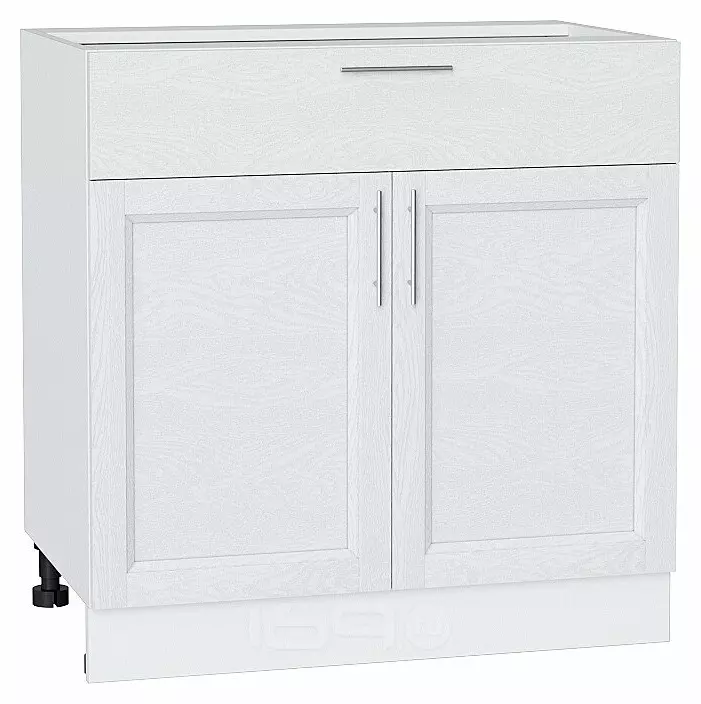 Шкаф нижний с 2-мя дверцами и ящиком Сканди White Softwood/Белый 816*800*480