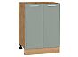 Шкаф нижний с 2-мя дверцами Квадро Аквамарин/Дуб Вотан 816*600*481