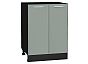 Шкаф нижний с 2-мя дверцами Квадро Аквамарин/Graphite 816*600*481