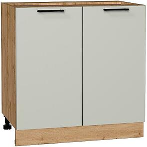 Шкаф нижний с 2-мя дверцами Лайт Special Grey/Дуб Вотан 816*800*478